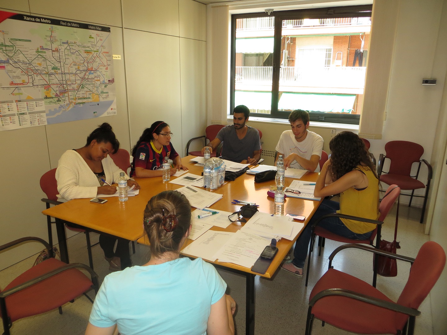 Formación a la salida