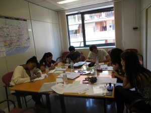 formació a la sortida