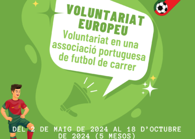 Voluntariat en una associació portuguesa de futbol de carrer
